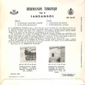 Hermanos Toronjo - Hispavox HH 16-131