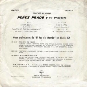 Prez Prado - RCA LPC-3175