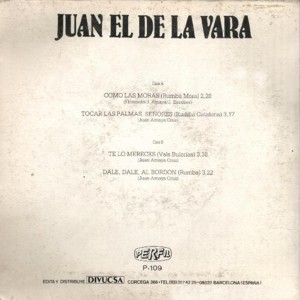 Juan El De La Vara - Perfil (Divucsa) P-109