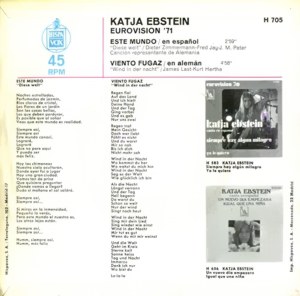 Katja Ebstein - Hispavox H 705