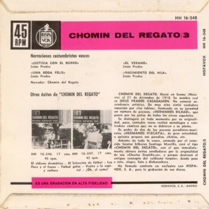 Chomin Del Regato - Hispavox HH 16-348