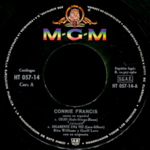 Connie Francis - Hispavox HT 057-14
