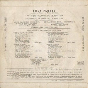 Lola Flores - La Voz De Su Amo (EMI) 7EPL 13.206