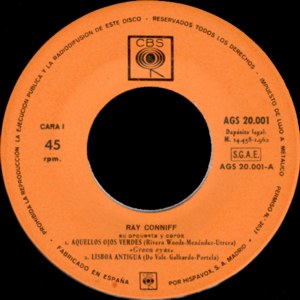 Ray Conniff - CBS AGS 20.001