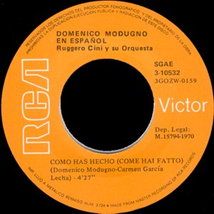 Domenico Modugno - RCA 3-10532