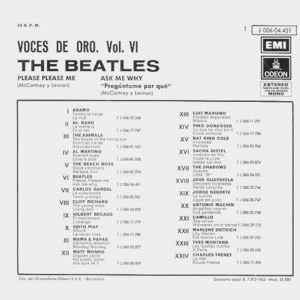 Beatles, The - Odeon (EMI) J 006-04.451