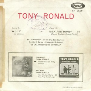 Tony Ronald - Movieplay SN-20364