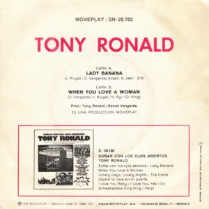 Tony Ronald - Movieplay SN-20762